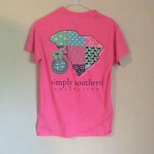 Pink Simply Southern Tee, small